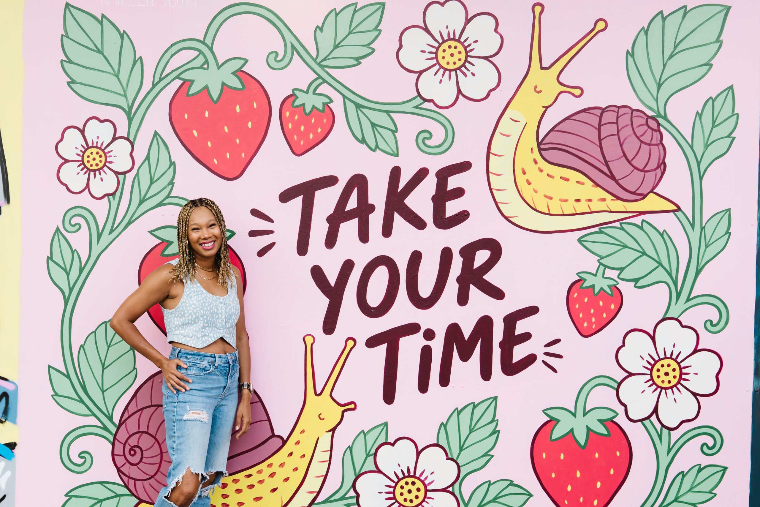 Take Your Time mural in East Atlanta
